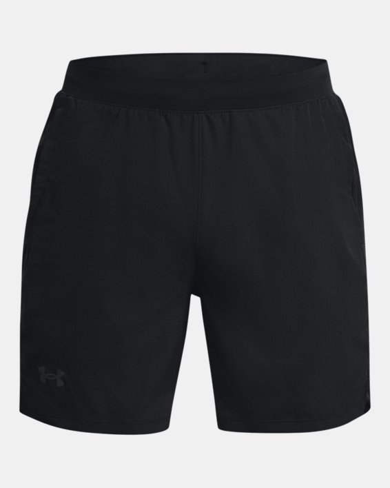 Men's UA Launch 7'' Graphic Shorts in Black image number 6